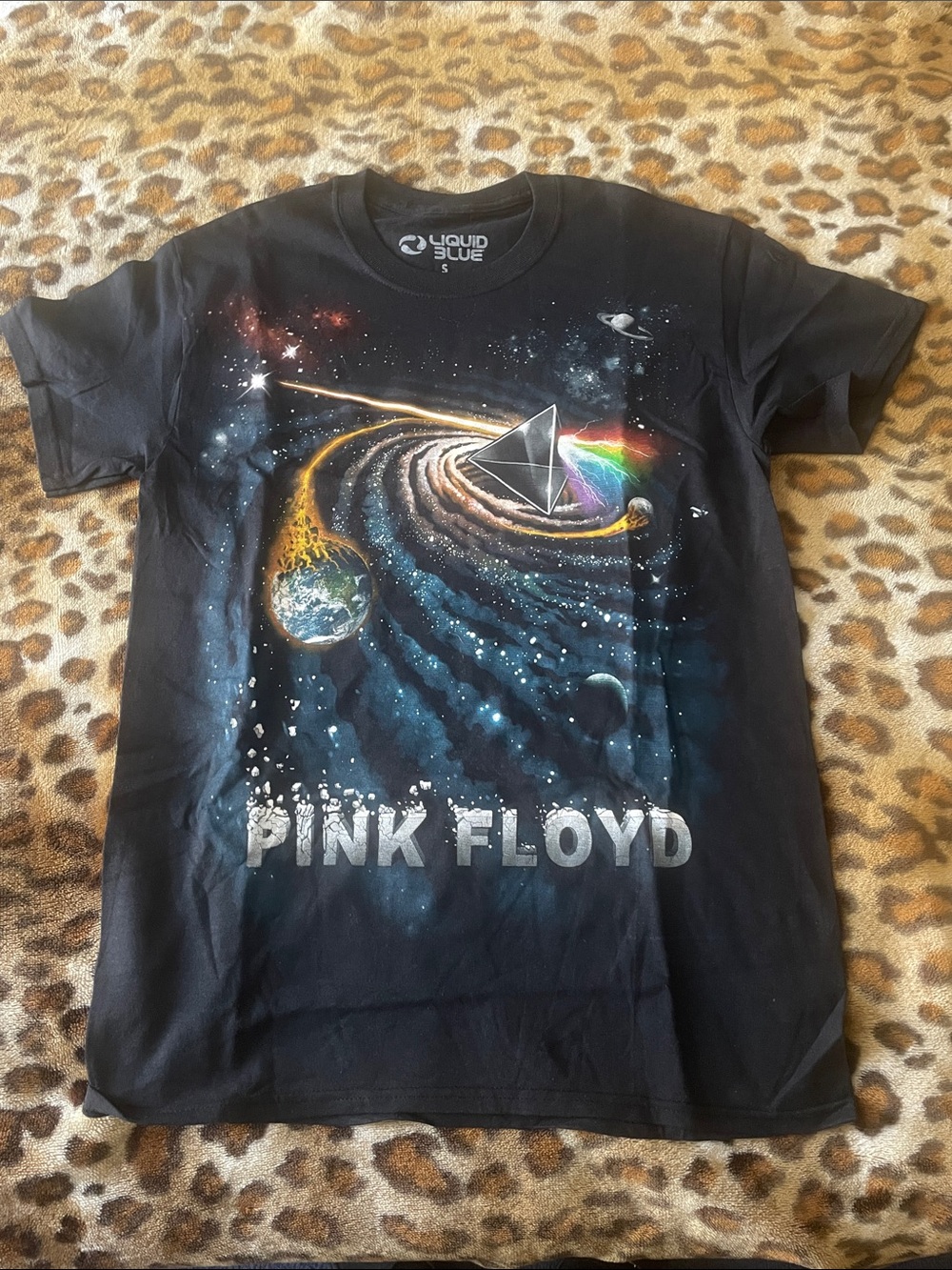 Liquid Blue “Pink Floyd Dark Side Of The Moon” Black Shirt